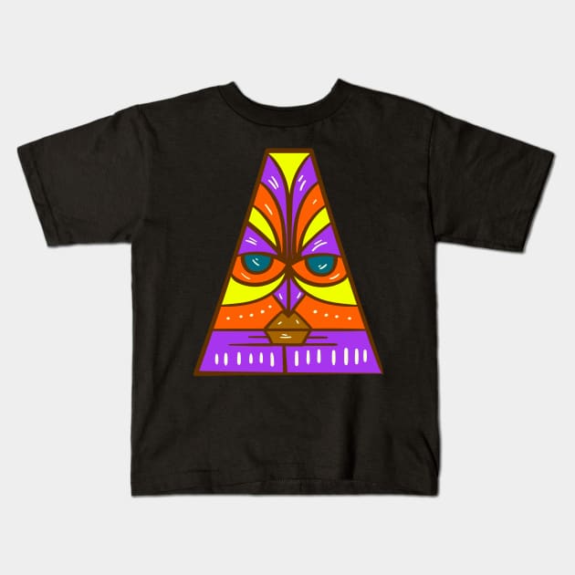 Colorful Totem Kids T-Shirt by Imaginariux